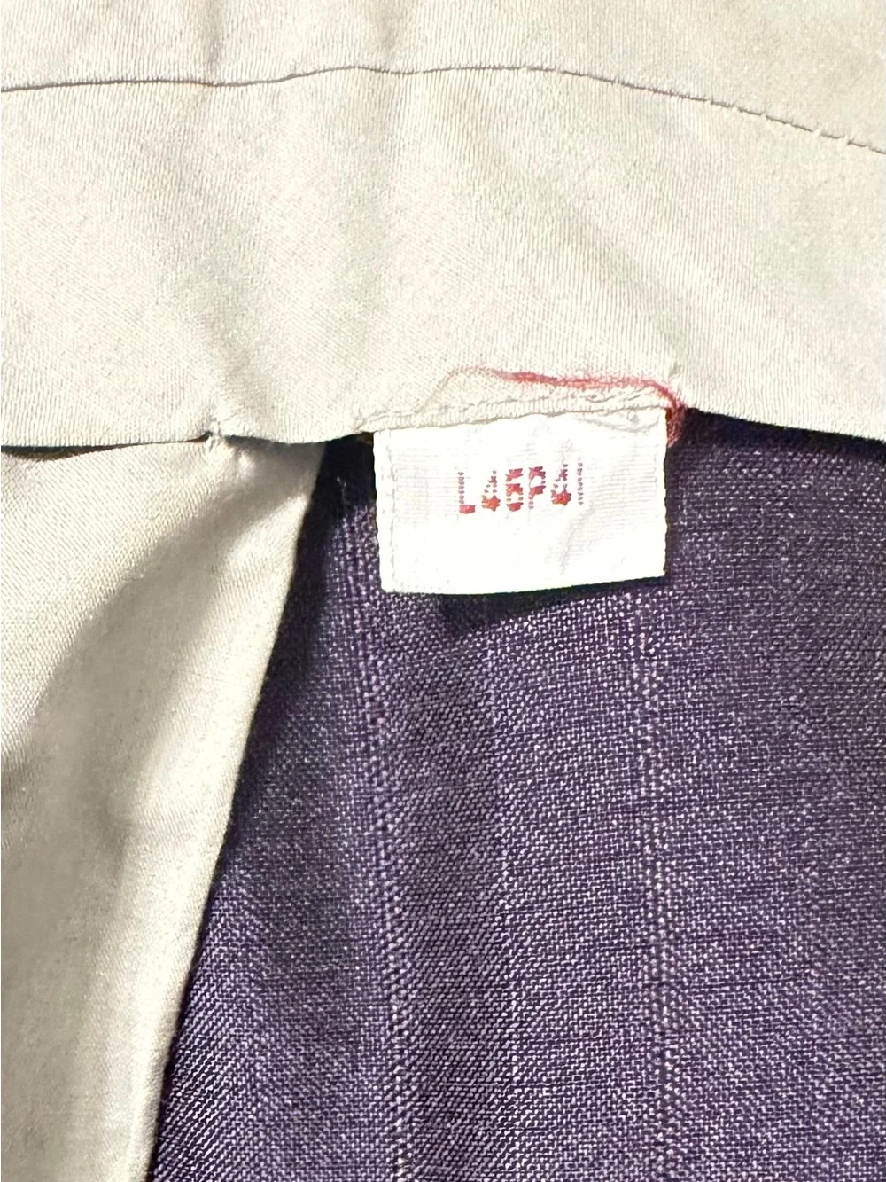 Gino Capeli Men’s Dark Purple Suit Blazer 46L Pants 41X30